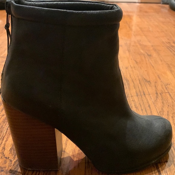 Jeffrey Campbell - black - heeled boots with zip - Picture 1 of 6